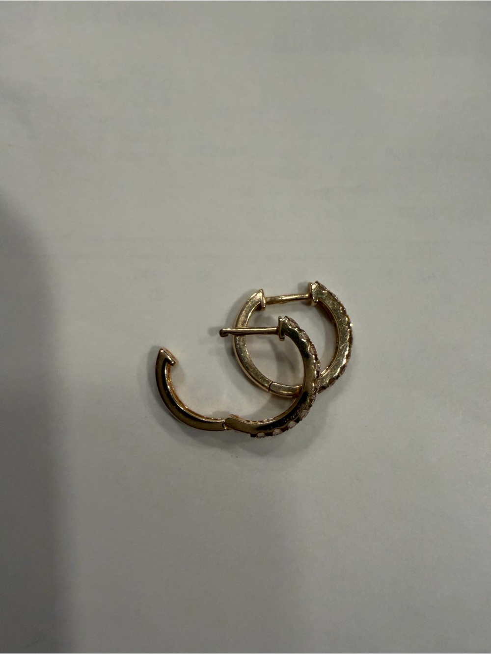 Ring Concierge Diamond Huggies - Picture 2 of 3